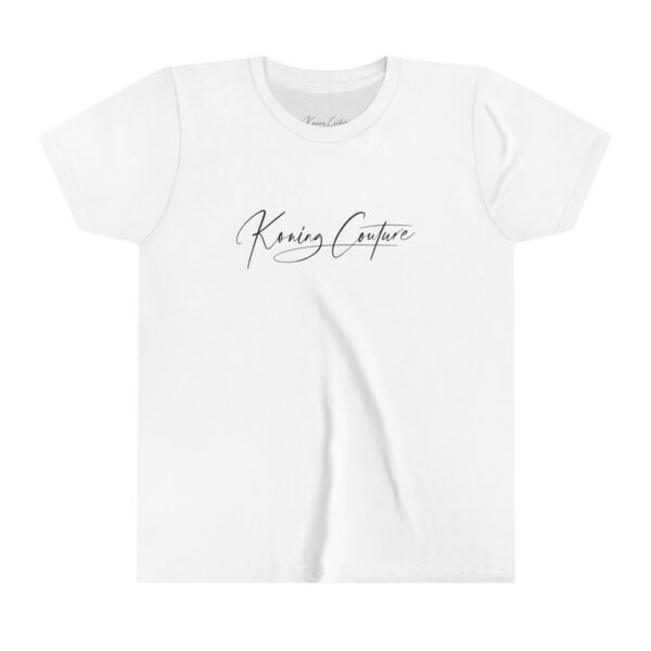 Koning Couture (Youth Short Sleeve Tee) Black - Image 2