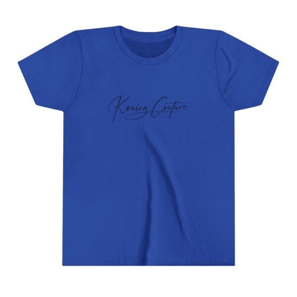 Koning Couture (Youth Short Sleeve Tee) Black - Image 4